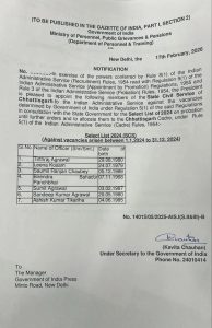 CG: राज्य सेवा अधिकारी बने IAS देखिए लिस्ट इन अफसरों का नाम है शामिल